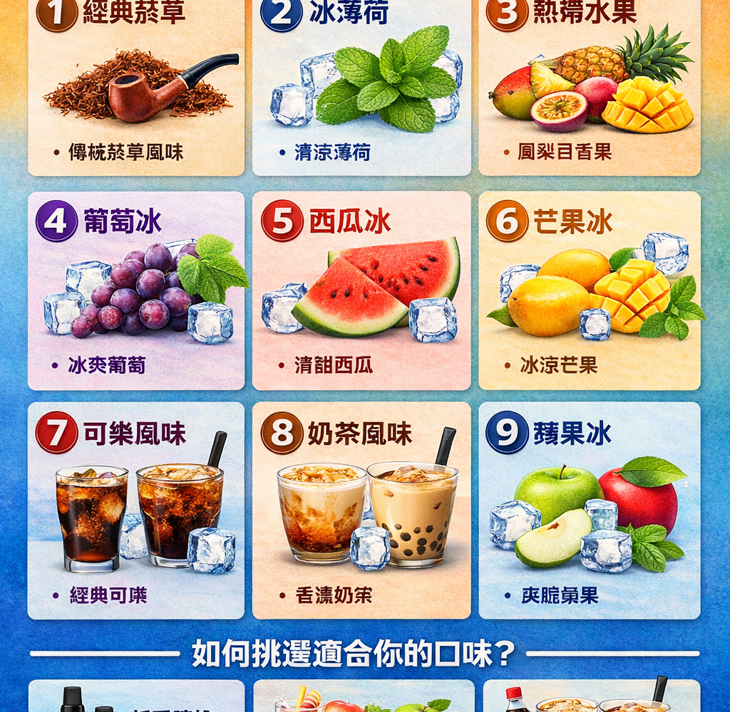 2026潮流電子煙口味推薦